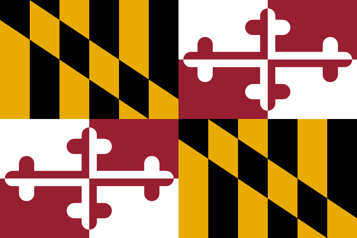 Maryland State Flag in TrueKolor Wrinkle Free Fabric
