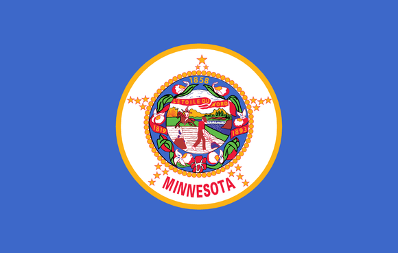 Minnesota State Flag in TrueKolor Wrinkle Free Fabric