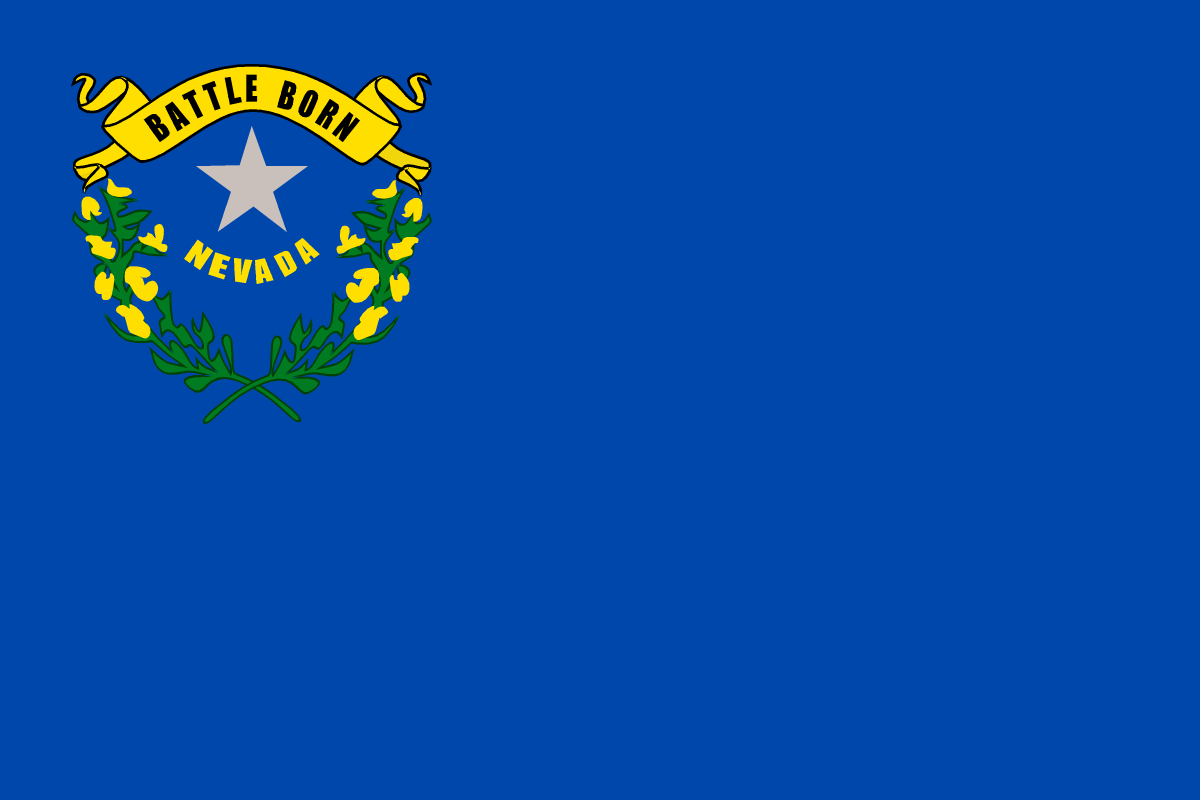 Nevada State Flag in TrueKolor Wrinkle Free Fabric