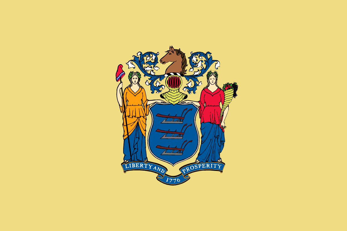 New Jersey State Flag in TrueKolor Wrinkle Free Fabric