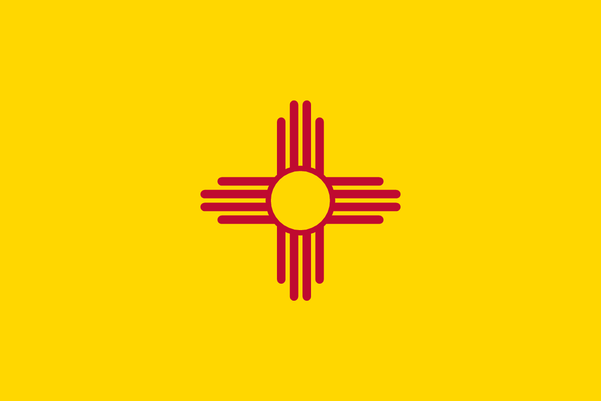 New Mexico State Flag in TrueKolor Wrinkle Free Fabric