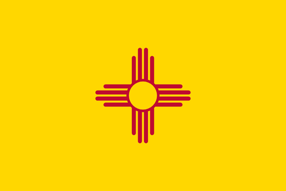 New Mexico State Flag in TrueKolor Wrinkle Free Fabric