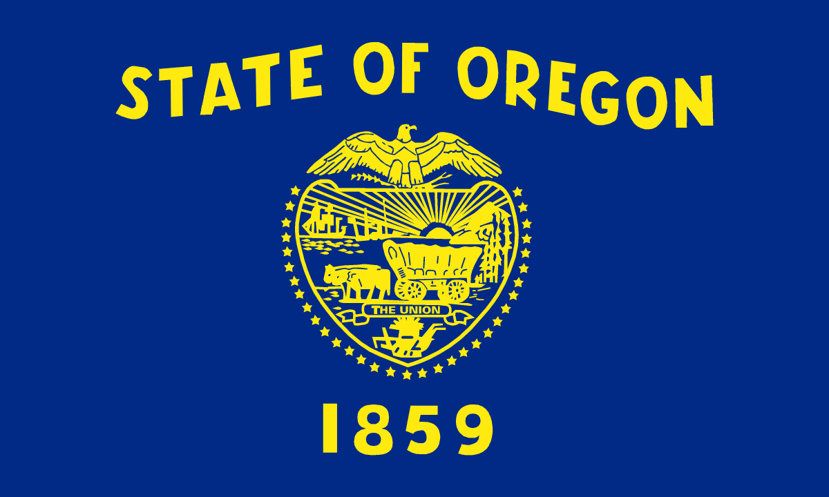 Oregon State Flag in TrueKolor Wrinkle Free Fabric