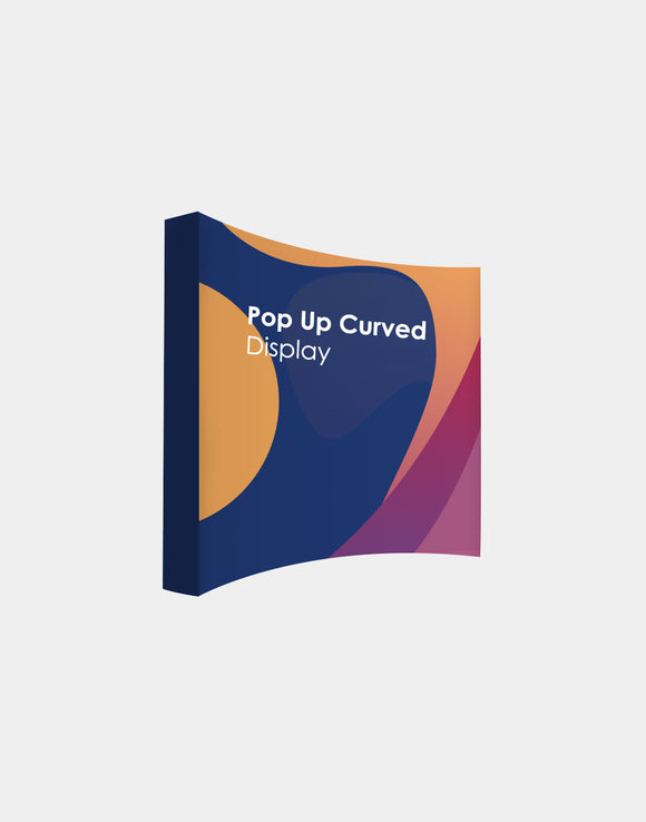 Velcro Pop Up Curved Display Media Wall for all Exhibitions