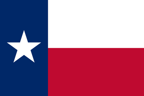 Texas State Flag in TrueKolor Wrinkle Free Fabric